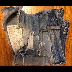 American Eagle Shorts with crotchet pockets